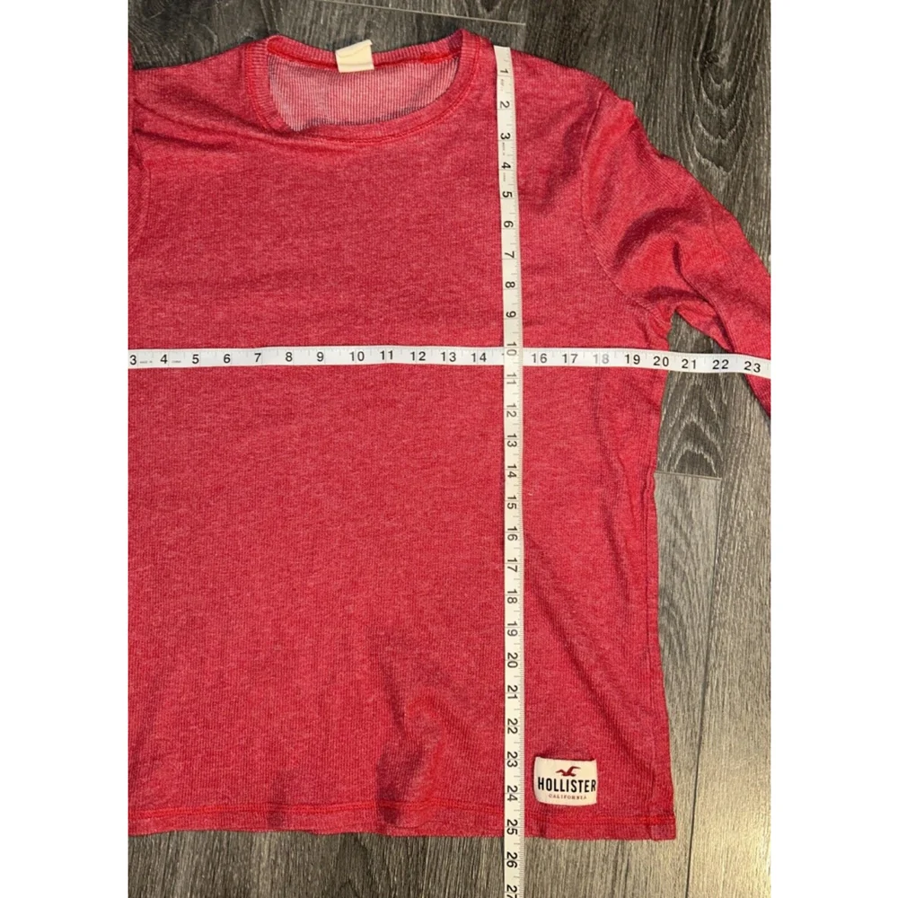 Vtg Holster Men’s XL Red Waffle Knit Long Sleeve Crew Neck Pullover 90’s